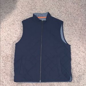 Orvis quilted navy vest
